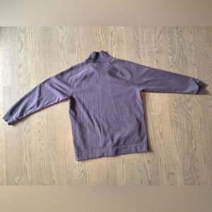 Athleta Purple Sweatshirt Sweater Zipper bottom women’s medium